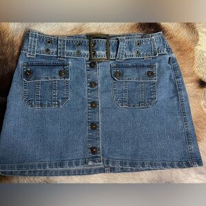 Y2K Blue Denim Mini Skirt